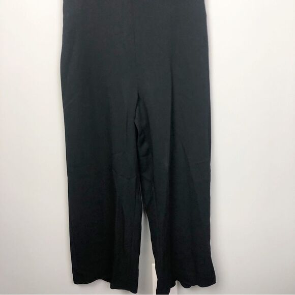PARKER | Billie Solid Black Flutter Sleeve Cropped Jumpsuit Women’s Size 6 - Picture 7 of 15